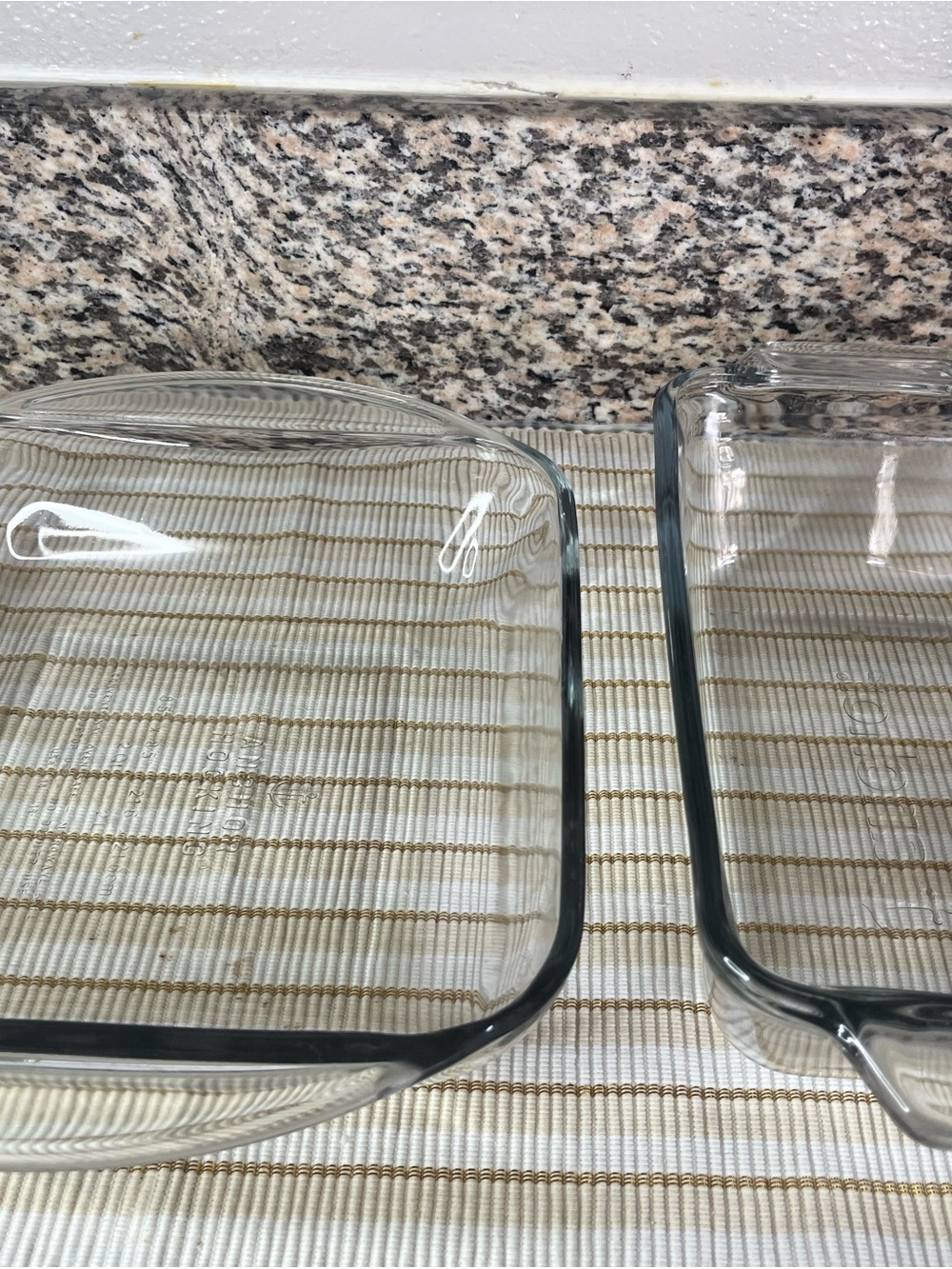 Clear Glass Baking Dish - Durable Oven-Safe Home Accent